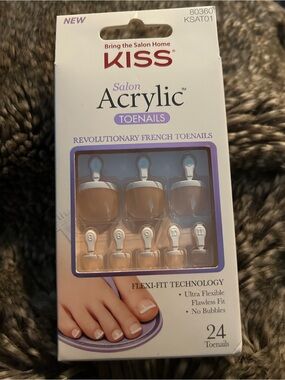 Kiss Salon Acrylic Toenails Revolutionary French Toe Nails